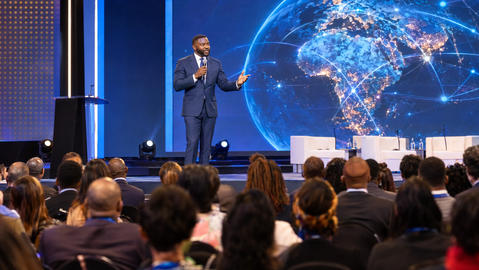 Industry thought leader sharing expertise at a professional event