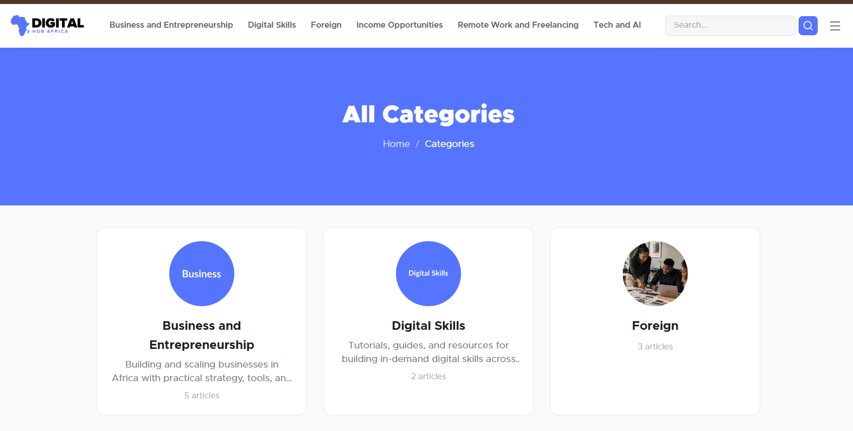 Digital Hub Africa, screenshot 6
