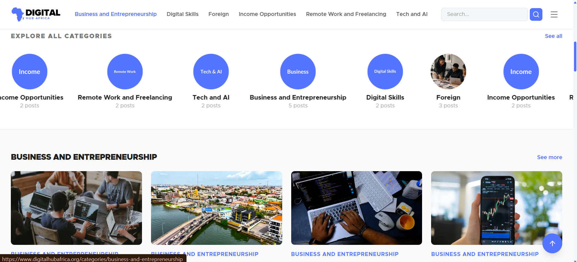 Digital Hub Africa, screenshot 4