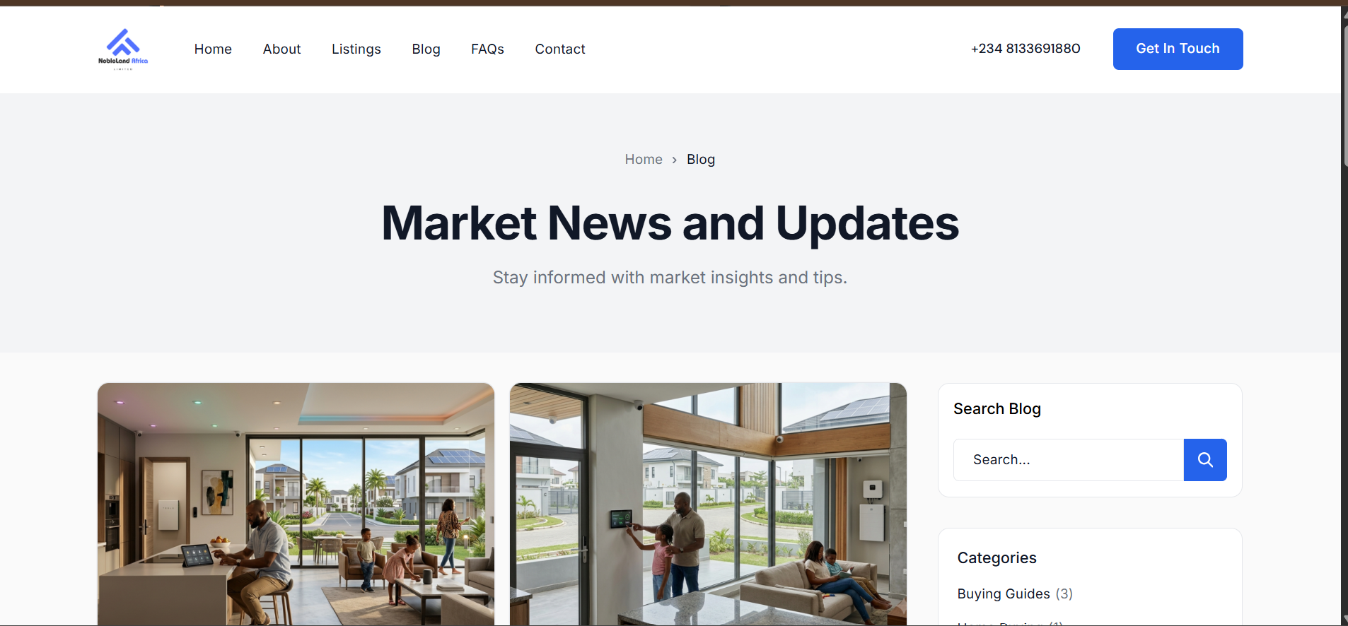 NobleLand Africa: Creating a Smarter Digital Experience for Property Discovery